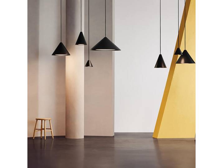 Keglen 400 LED Pendelleuchte Hvid - Louis Poulsen - Wohnzimmer - Aluminium