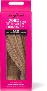 Satin Strands Blonde 18 Inch Seamless Clip-in Hair Extensions 18 In