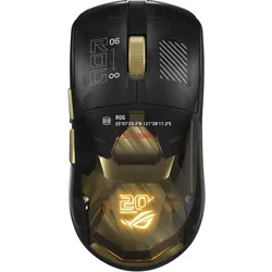 ASUS Rog Harpe Ii Extreme Edition 20 (Kabelgebunden, Kabellos), Maus, Gold, Schwarz