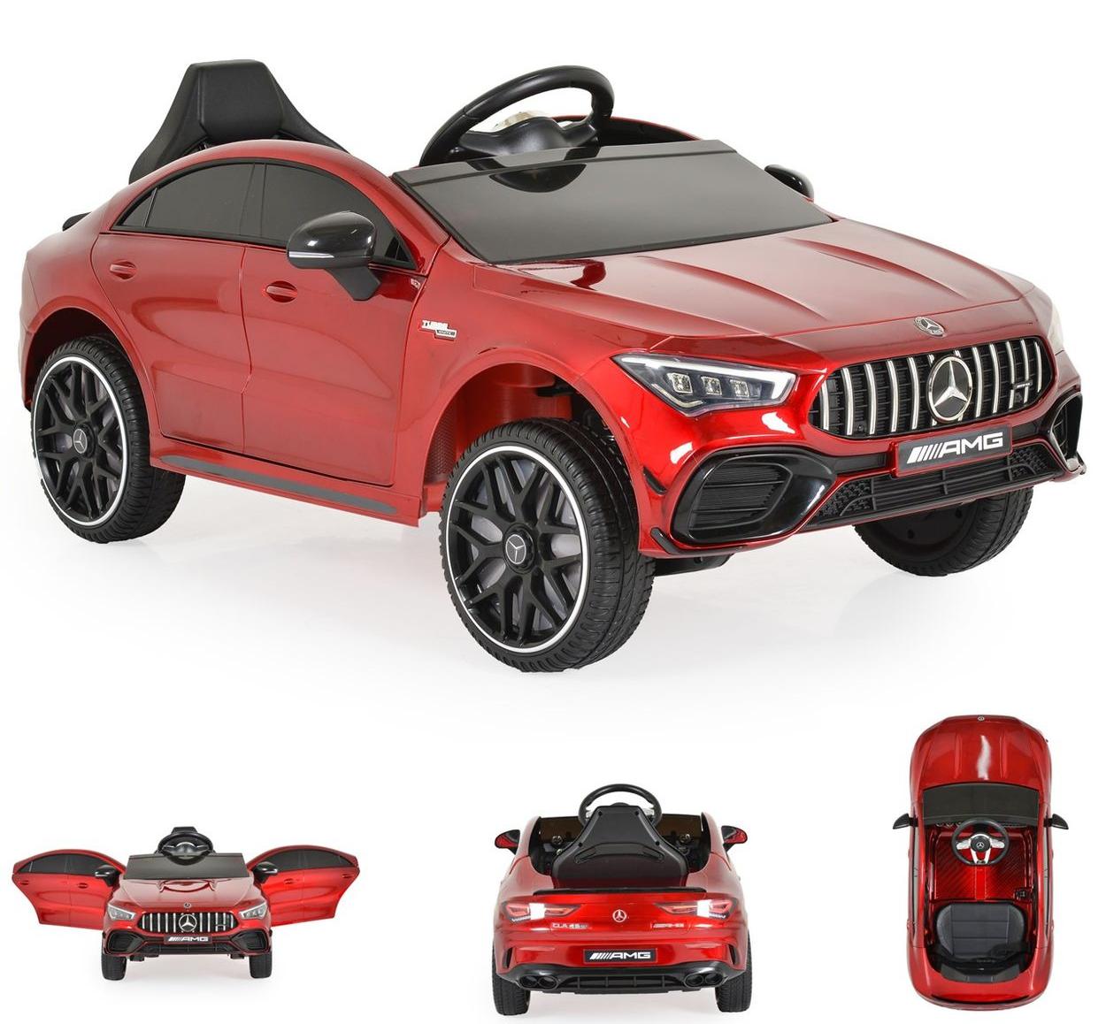 Moni Kinder Elektroauto Mercedes-AMG CLA 45 Bluetooth Fernbedienung vier Motoren