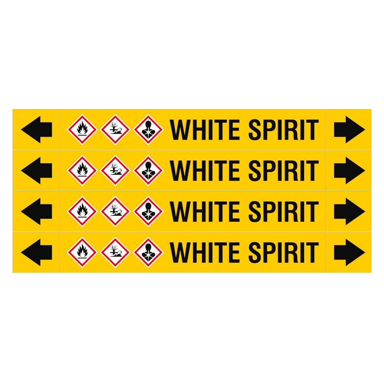 Brady ASME - Rohrmarkierer - White Spirit (ASMEPM-26X230MM-WHITE SPIRIT)
