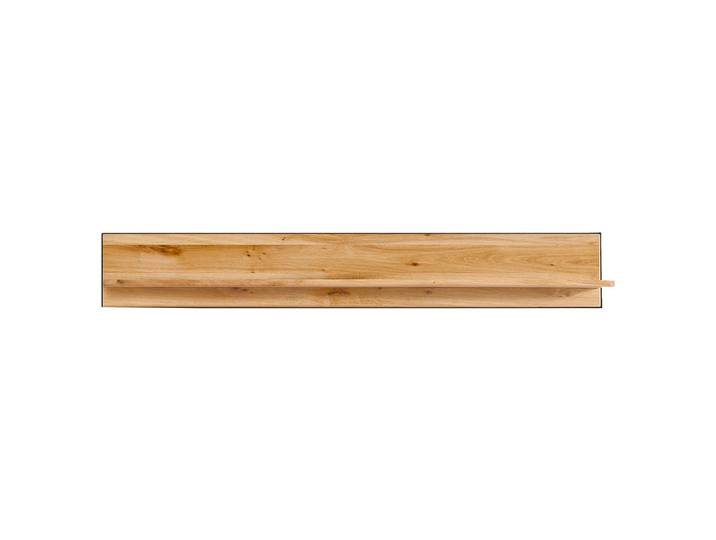 Linea Natura Wandboard, Eichefarben, Holz, Metall, Wildeiche, massiv, 155x23x23 cm, Wohnzimmer, Regal, Wandboards