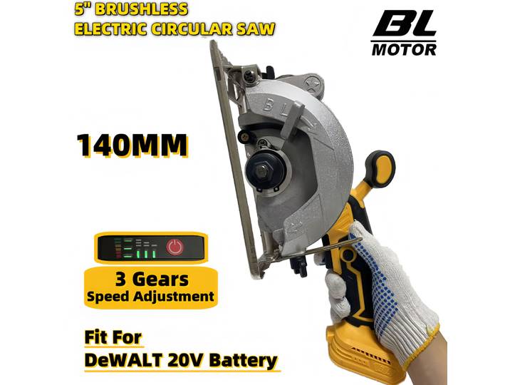 Fit Dewalt 20V batterie 140MM scie circulaire électrique sans brosse Rotor externe sans fil haute puissance coupe outils électriques pour le travail du bois