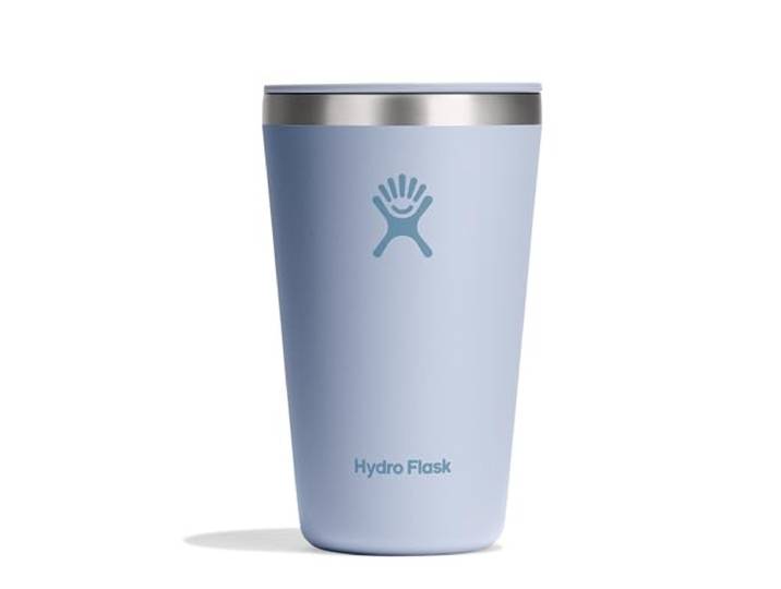 HYDRO FLASK - Thermobecher für Unterwegs 473 ml (16 oz) - Verschließbarem, Auslaufsicherem Eindrückdeckel - Doppelwandiger, Vakuumisolierter Reisebecher aus Edelstahl - Heiß & Kalt - Surf