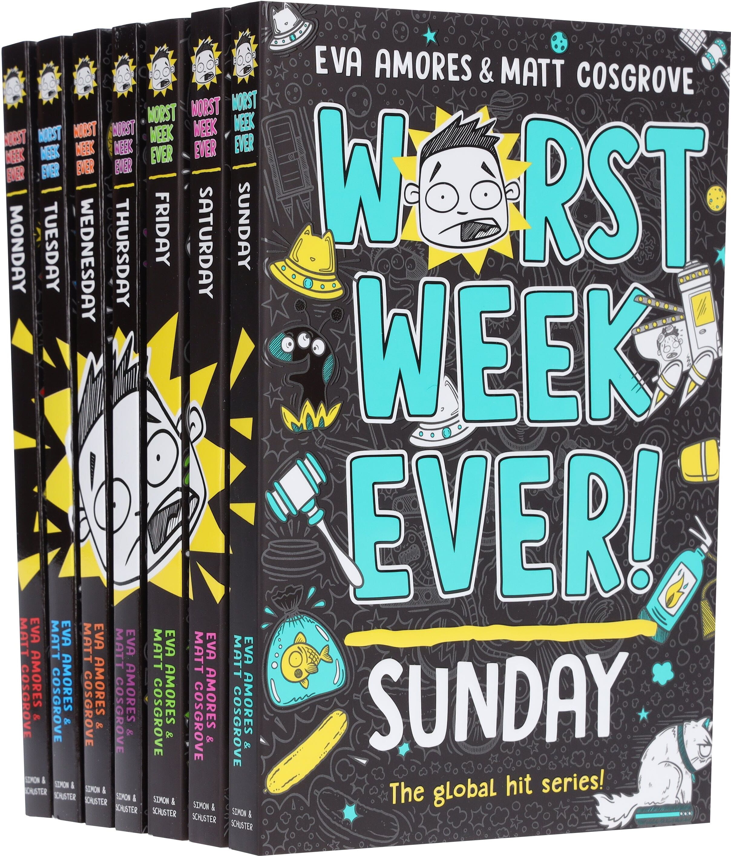 Worst Week Ever! Series By Eva Amores And Matt Cosgrove 7 Books Collection Set - Ages 8+ - Paperback Simon & Schuster