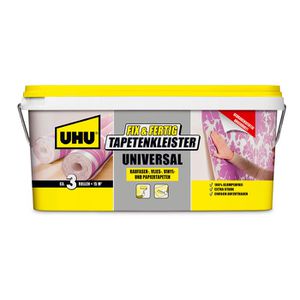 UHU Kleister 52970, Fix & Fertig, Fertigkleister, für Raufaser-, Vlies- und Vinyltapete, 2,5kg