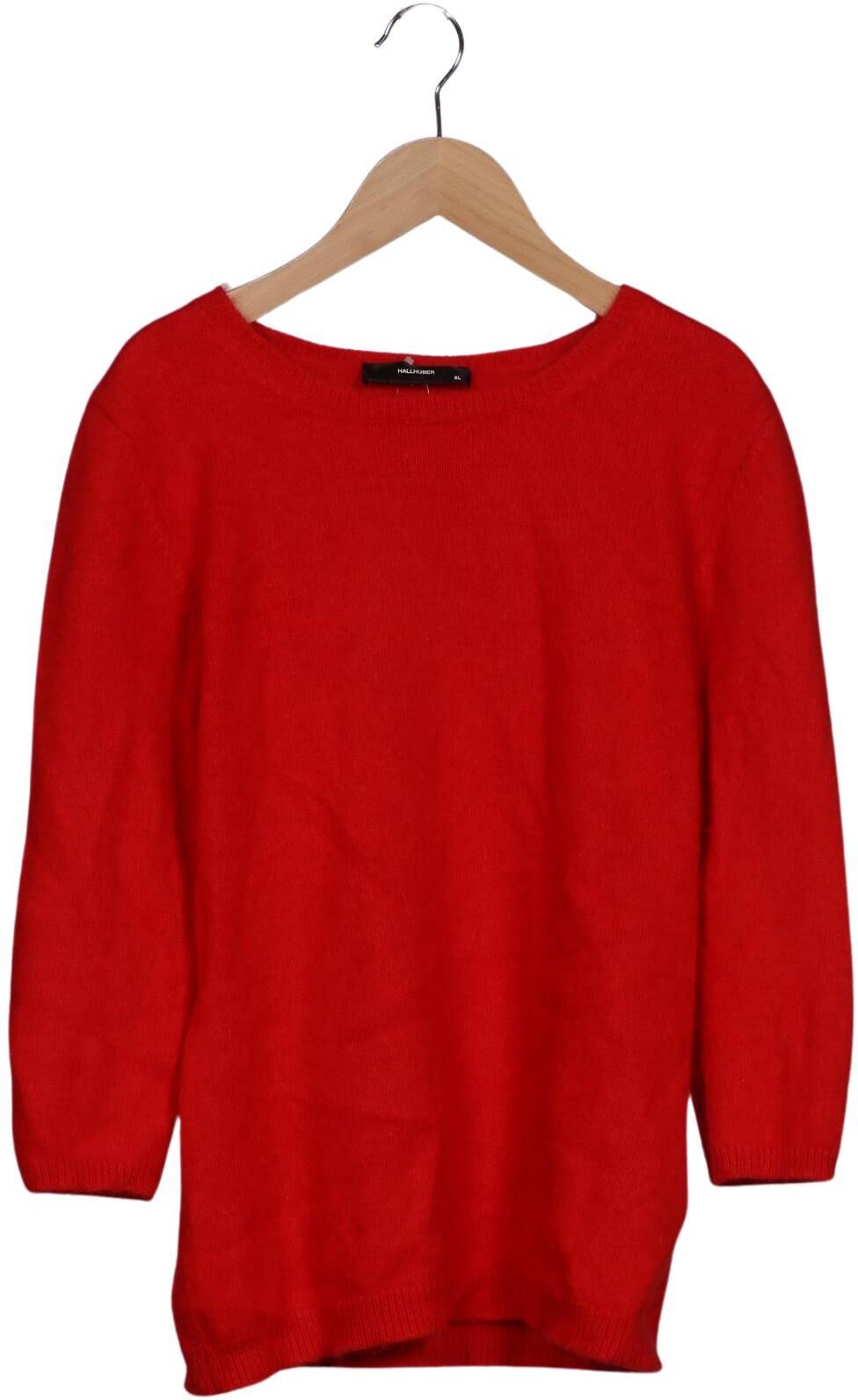 Hallhuber Damen Pullover, Rot, Gr. XL, Synthetik / Angorawolle - Second Hand