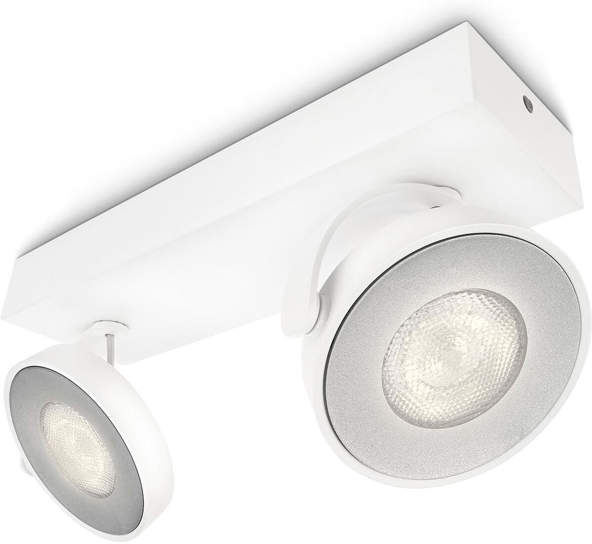 Deckenspot PHILIPS "Philips Spot Clockwork", weiss (weiß), B:9,3cm H:9cm L:25,5cm, Leuchten, Deckenspot weiß 2, H: 9cm
