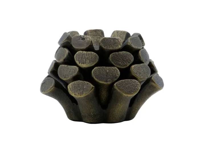 House Doctor Bougeoir Pine Cone Ø9 cm Laiton ancien