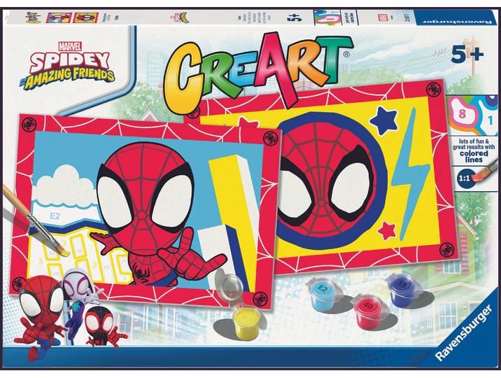 Spiderman CreArt - Malen nach Zahlen - Spidey