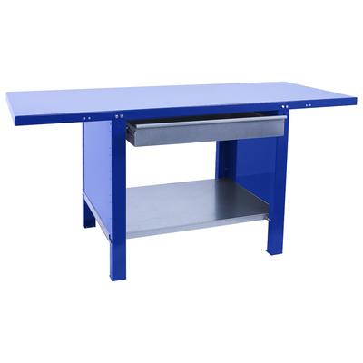 SimonRack Industriewerkbank mit Schublade, 1800x730 mm, Hohe strukturelle Steifigkeit, Tragfähigkeit 700 kg, Blau - BT-6 PRO