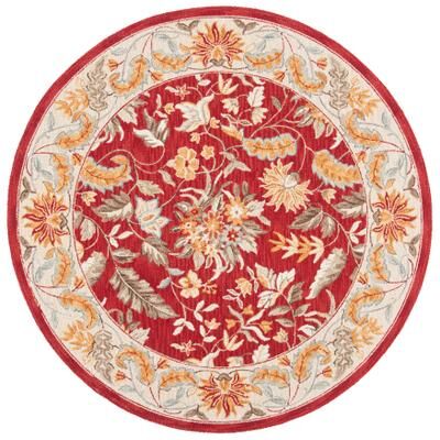SAFAVIEH Handmade Chelsea Ashlyn French Country Floral Wool Rug