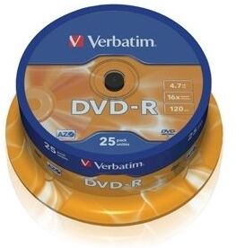 Verbatim Dvd-R 16x 4,7gb Spindel, 25 Stk