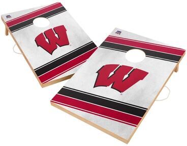 Skip's Garage Wisconsin Badgers 2x4 Tailgate Cornhole Boards