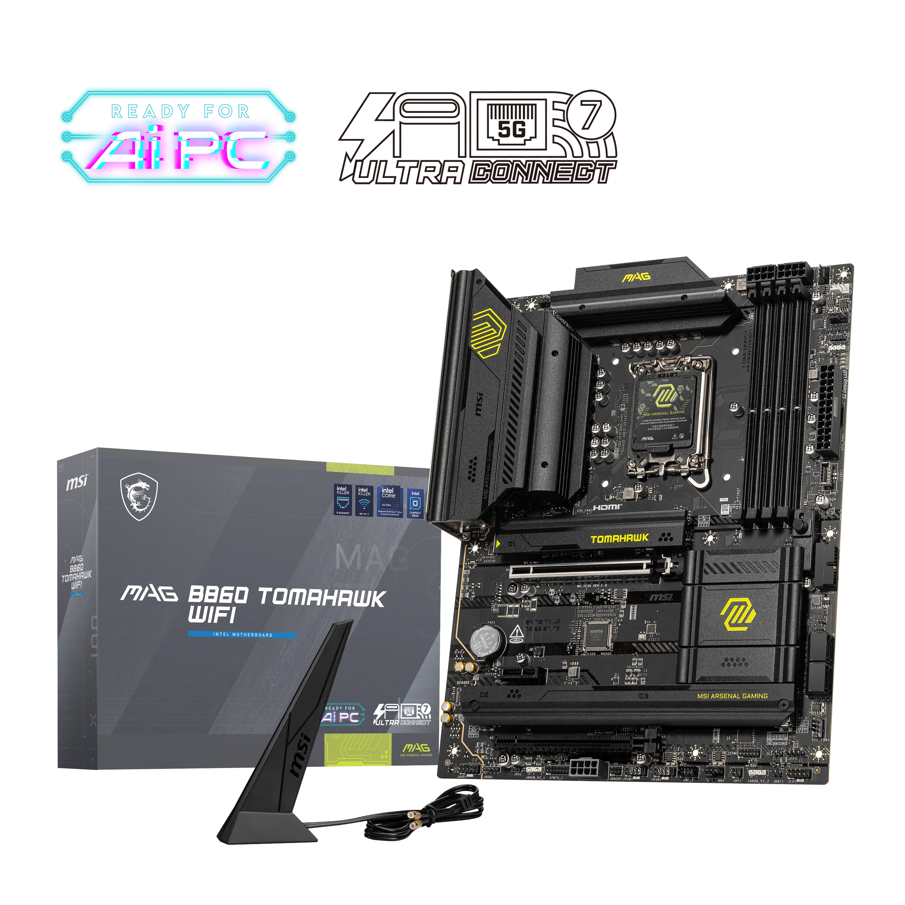 MSI MAG B860 TOMAHAWK WIFI ATX Mainboard - Sockel 1851
