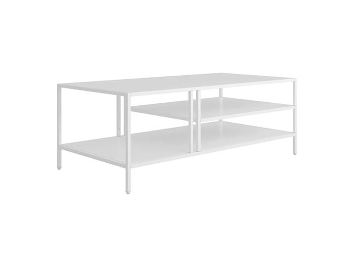 Table basse console d'appoint 40 x 110 x 55 cm blanche