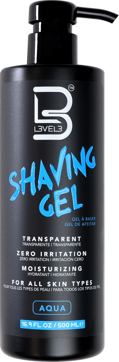 L3VEL3 Shaving Gel Aqua 500 ml LV30024