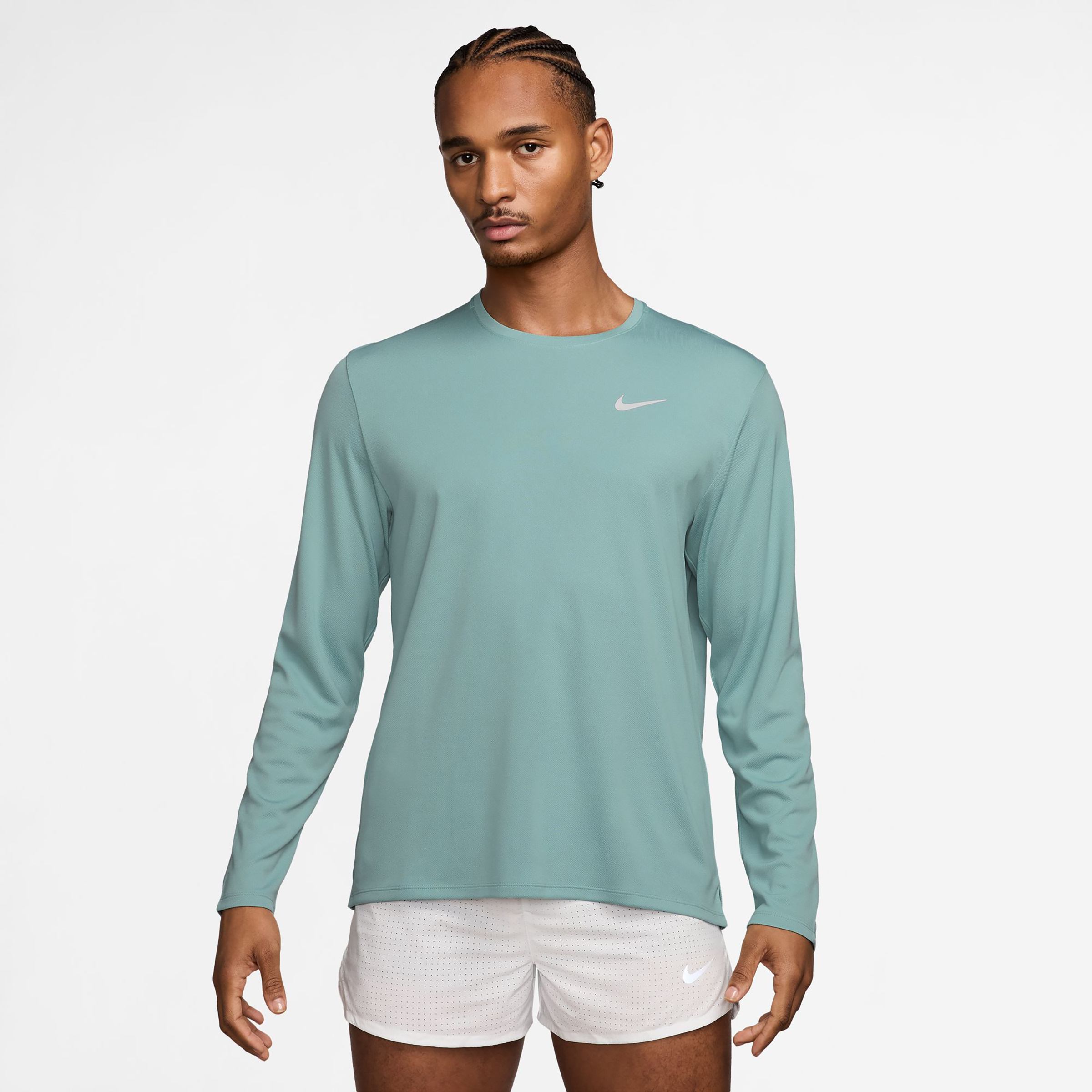 Nike Miler Herren Laufshirts gruen Größe XL Laufen | Trailrunning Elastisch