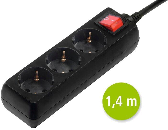 EXTENSÃO HAMA 3T 1,4M C/INT PRT