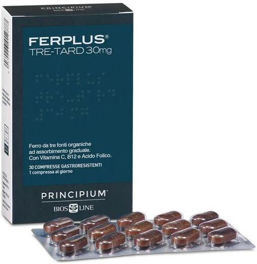 Principium FerPlus Tre-Tard Integratore Di Ferro 30 Compresse