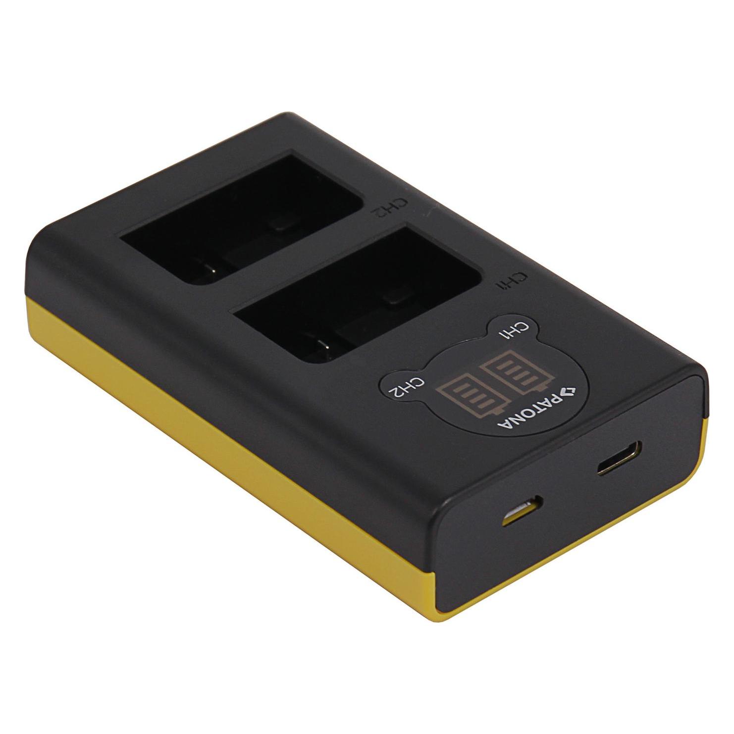 Patona Dual LCD USB Ladegerät f. Nikon EN-EL25 Z30 Z50 Z fc (Kamera Akku Ladegerät) (PT1911)