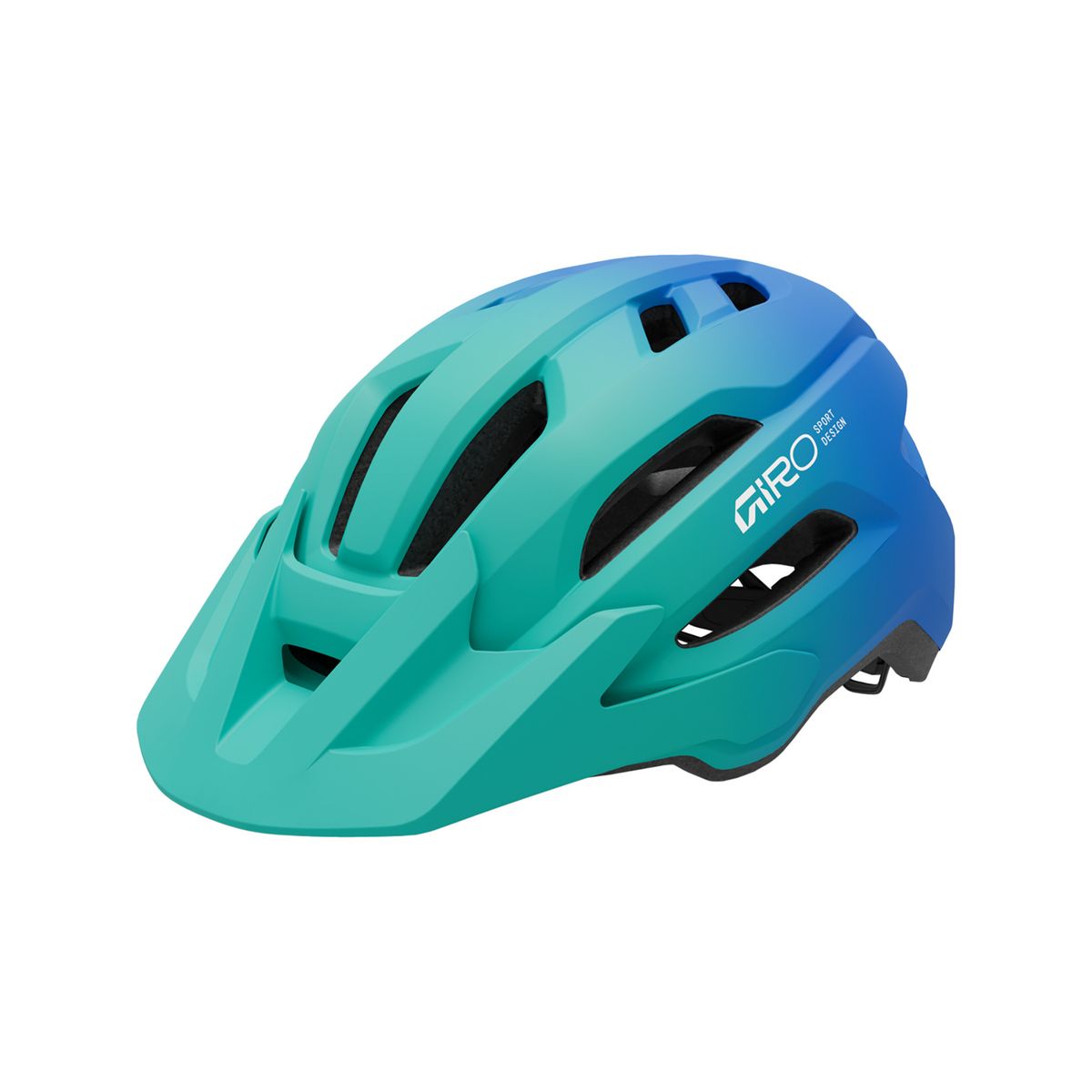 Giro Fixture II Y Fahrradhelm matte green/blue OS 200349-004