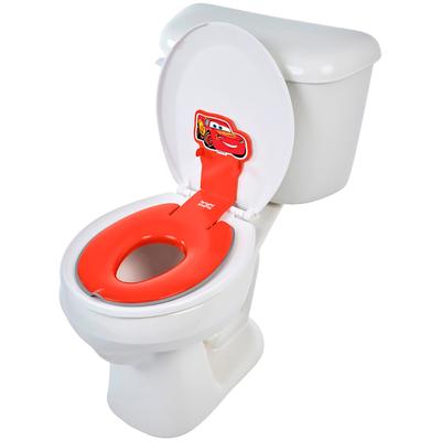 Toilettentrainer BRIGHT STARTS "Disney Baby Flip & Sit Toilettensitz - Cars", Baby, rot, Kunststoff, Töpfchen