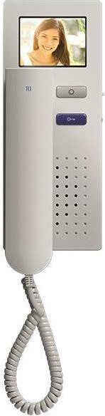 TechniSat TCS IVH4222-0140 Videodeurbel met 2-draads aansluiting en 2 toetsen, wit