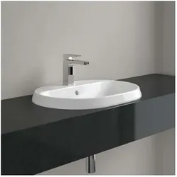 Villeroy und Boch Architectura Einbauwaschbecken 5A666001 60x45cm, oval, mit Hahnloch, mit Überlauf, weiß