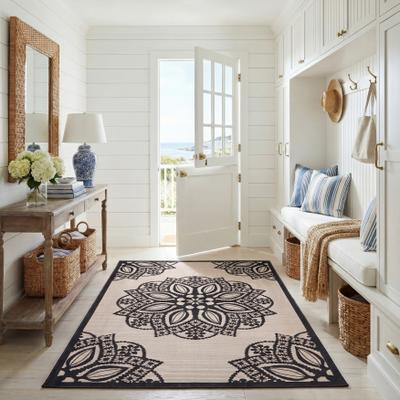 SAFAVIEH Courtyard Colette Waterproof Backyard Patio Rug