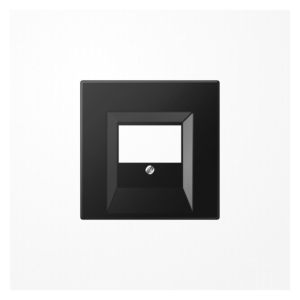 JUNG Vollplatte TAE 3f LS sw glz Schraubbef LS969TSWM (LS969TSWM)