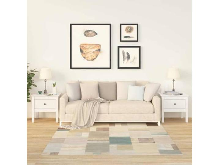 GPWERSDF Beistelltische 2 STK. Weiß 50x50x49 cm Massivholz Kiefer Mit Schublade, Stabil Und Langlebig, Vielseitig Als Couchtisch Oder Nachttisch, Montageanleitung Inklusive