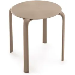 Infiniti Esstisch Drop Ø 82,6 cm Kunststoff Beige Sand