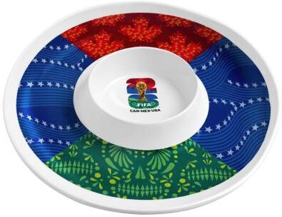 "FIFA 2026 Chip & Dip Plate - 5"" H x 13.1"" L x 13.1"" W"
