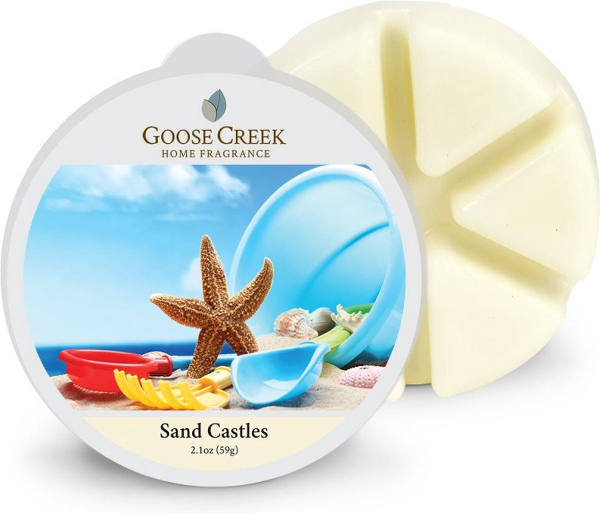 Goose Creek Wax Melt Sand Castles - Geur van Kokosnoot, Oranje Bloem en Strandzand