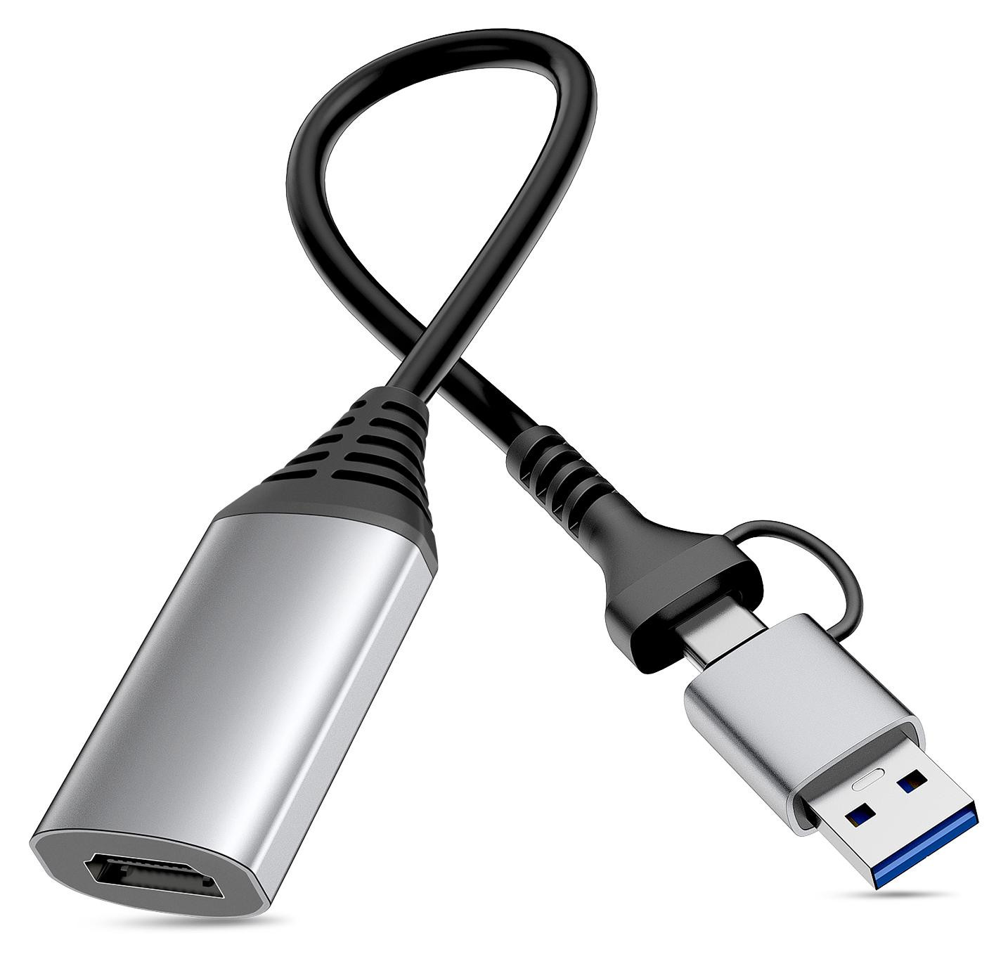 Equip 133498 Adapter USB-C/A naar HDMI 1920x1080 / 60Hz grijs