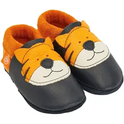 Orangenkinder Krabbel- und Hausschuhe Tiger, mehrfarbig, 22