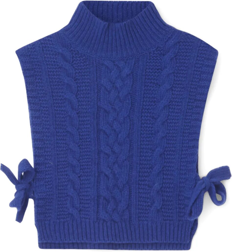 garbo&friends Pull sans Manches en Maille Bleu roi 8/10 ans