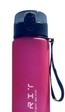Uplifted Trends Large Capacity Sports Water Bottle With Time Scale Leak Proof Plastic Drinking Cup For Travel Fitness And Sports red