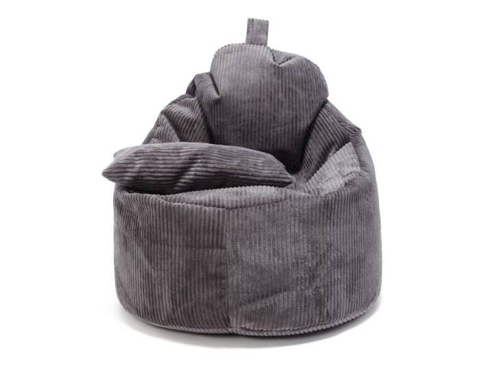 Pouf Fauteuil Sac Yoko en Velours avec Coussin Inclus Assise Ergonomique 70x70x75cm Sz90 – Ecopuf