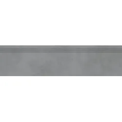 Rako Extra Treppenfliese dunkelgrau 30x120 cm Relief DCPVD724.1