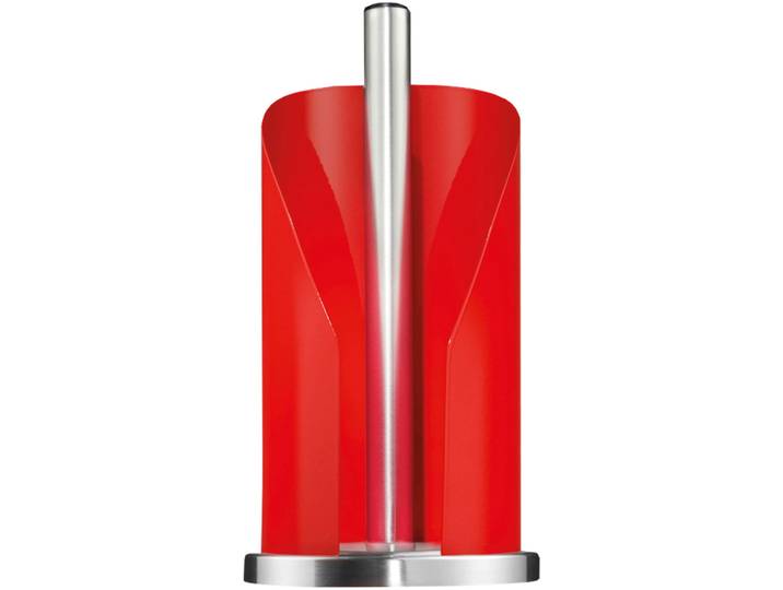 Küchenrollenhalter WESCO Papierrollenhalter, Höhe ca. 30 cm , rot, H:30cm Ø:15,5cm, Küchenrollenhalter, Küchenrollenhalter, für handelsübliche Küchenpapierrollen oder 2-3 Toilettenpapierrollen
