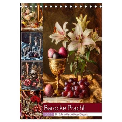 Barocke Pracht (Tischkalender 2026 DIN A5 hoch), CALVENDO Monatskalender