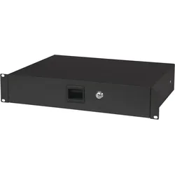 Showgear 19 Inch Drawer with keylock 2HE (483 x 350 x 88 mm, LxBxH)/6,7 kg