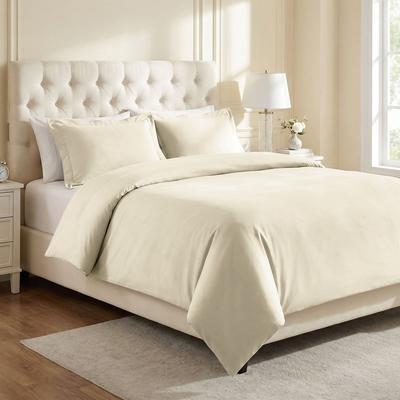 Superior Wrinkle Resistant Cotton Blend Duvet Cover Set