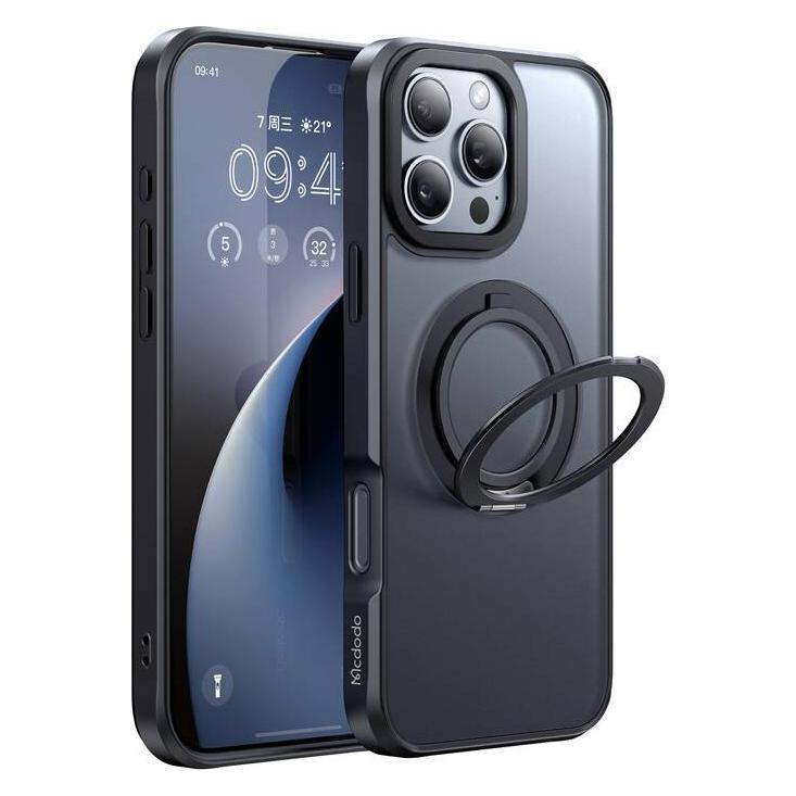 Mcdodo PC-4933 MagSafe case for iPhone 16 Pro Max with stand (black) (Apple iPhone 16 Pro Max) (PC-4933)