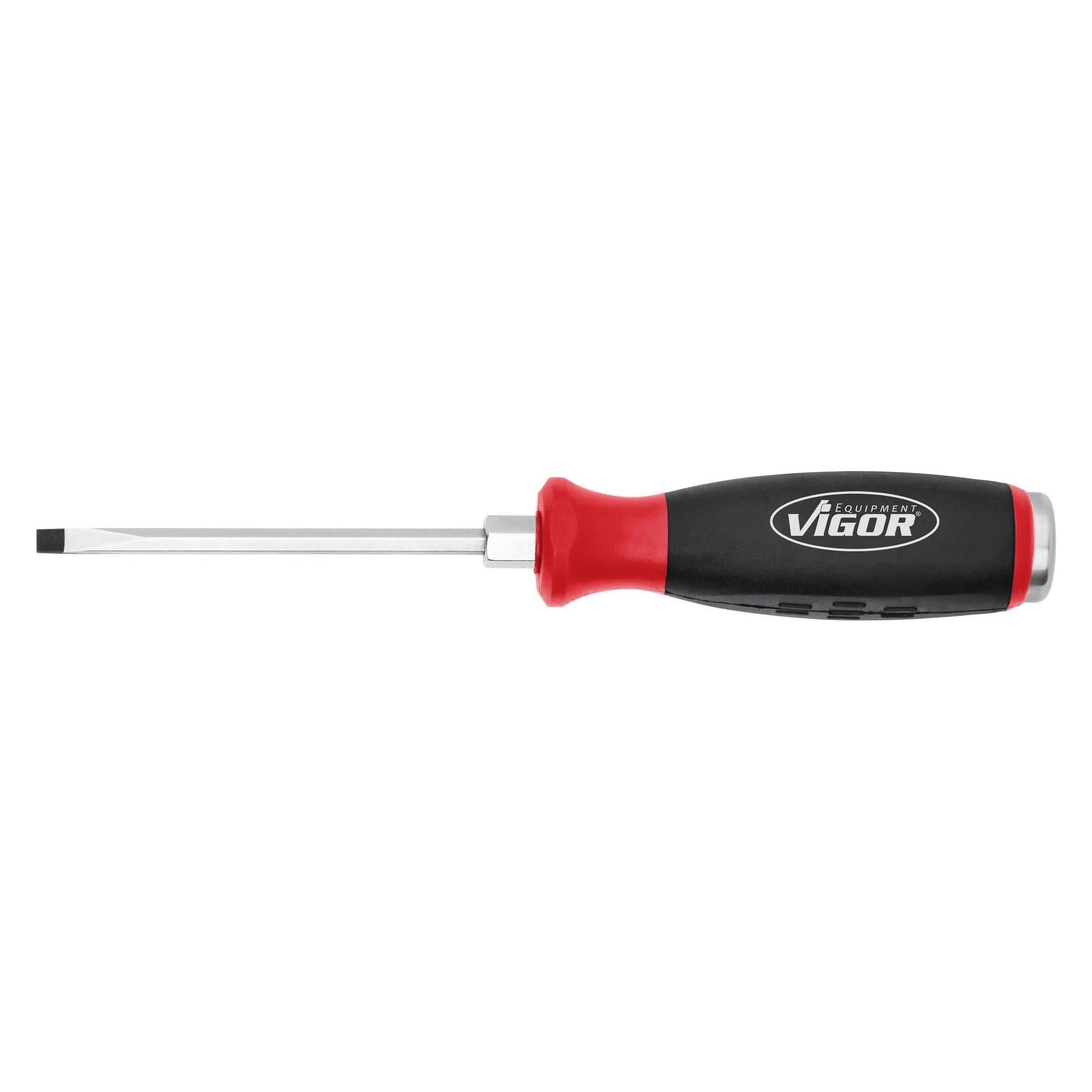 Vigor Schlitz Schraubendreher mit Schlagkappe mit Antriebsvierkant V5010-SL5 1/4 Zoll (6,3 mm... (V5010-SL5)