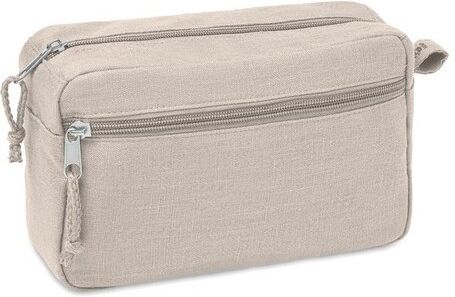 Trousse de toilette personnalisable en chanvre NAIMA COSMETIC chanvre beige