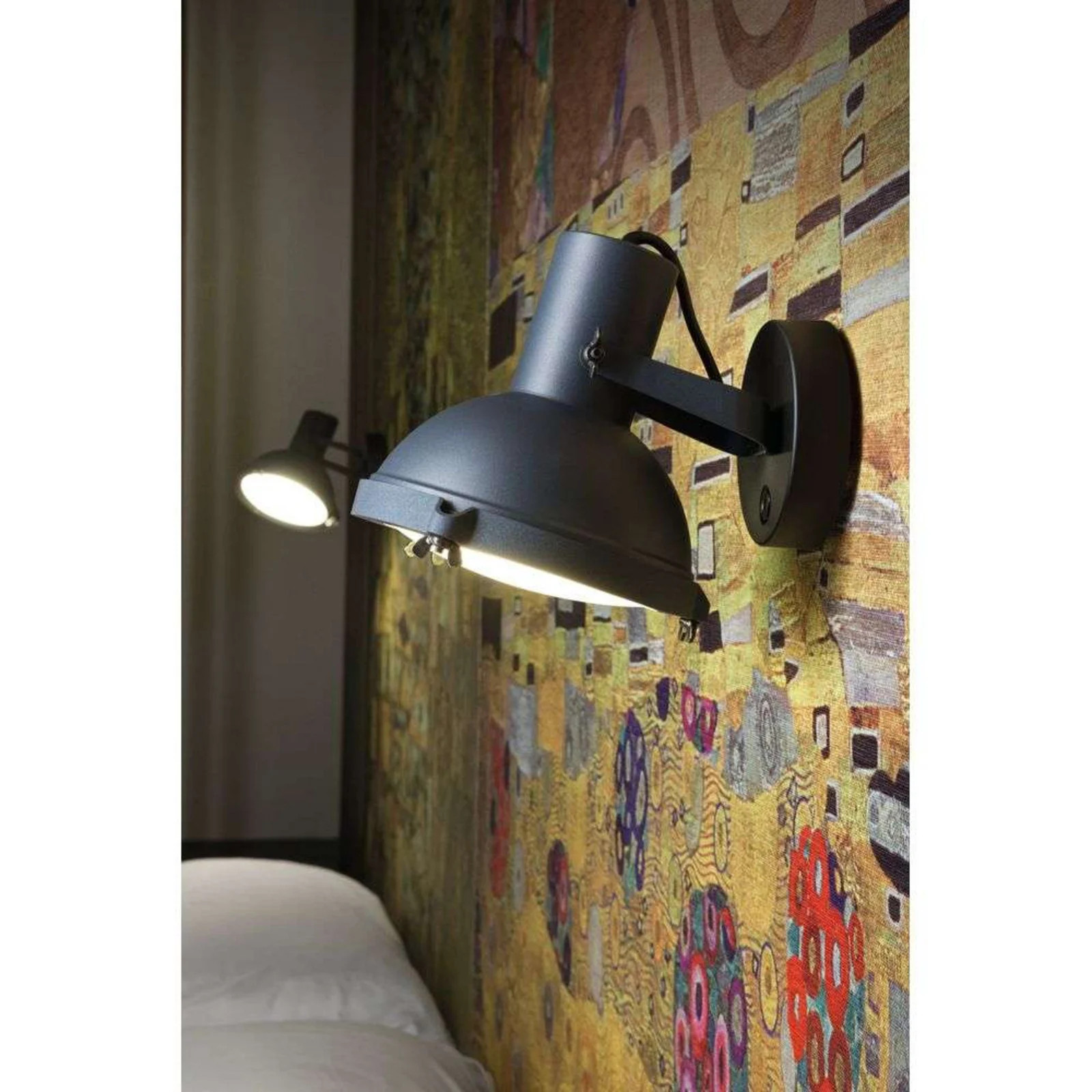 Nemo Lighting Projecteur 165 wand- en plafondlamp, blauw, aluminium, industrieel design