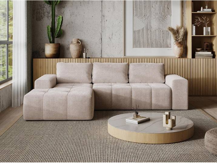 Compleo Ecksofa L form, Modern Couch, minimalistisches Ecksofa, Designer Ecksofa